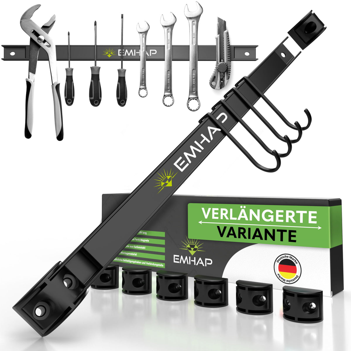 4er Set Magnetleiste Werkzeug Extra Stark – Max. 10KG – EMHAP