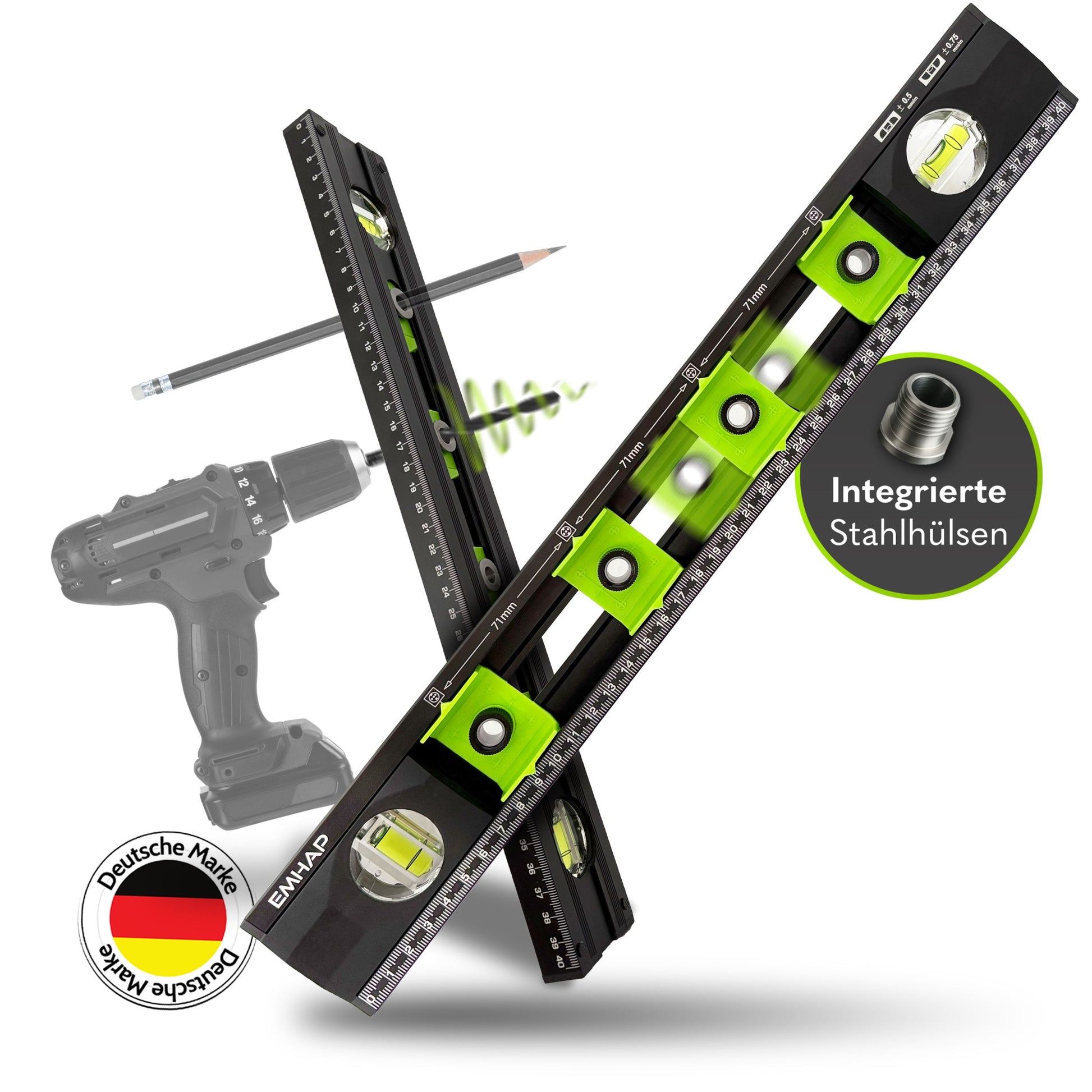 Bohrschablone_Wasserwaage_Steckdoesen